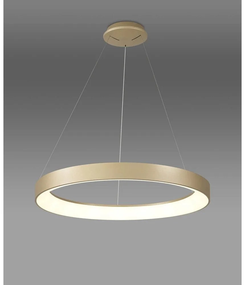 Lustra LED inteligenta design circular NISEKO II Gold 65cm