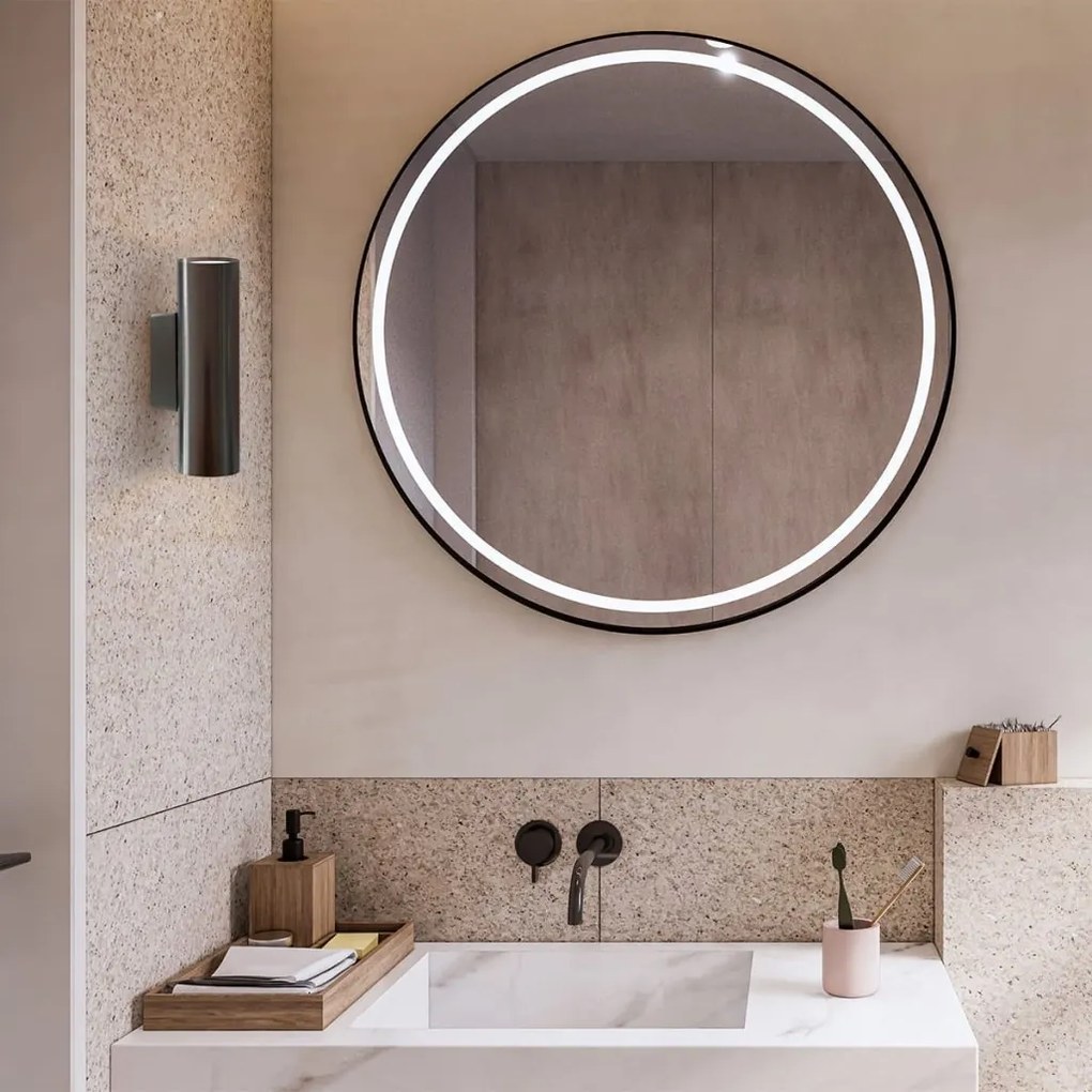 Aplica de perete cu lumina ambientala design modern Mitos plus titan