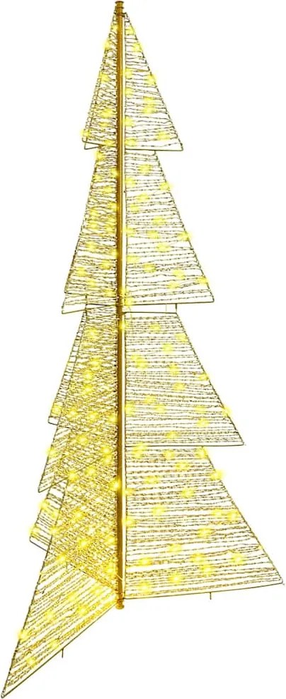 vidaXL Brad de Crăciun cu 240 LED Alb cald 180 cm PET