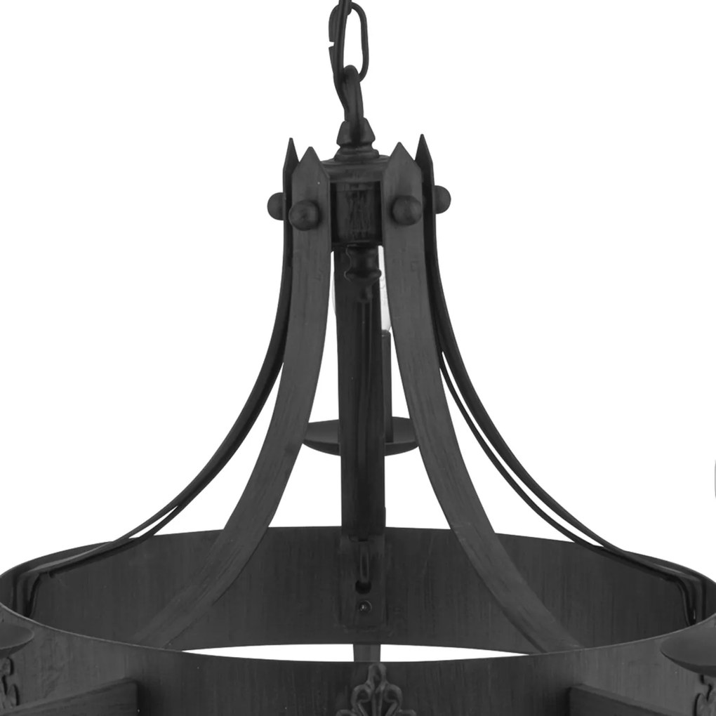 Candelabru stil rustic Cartwheel 5L 2425-5BK SRT