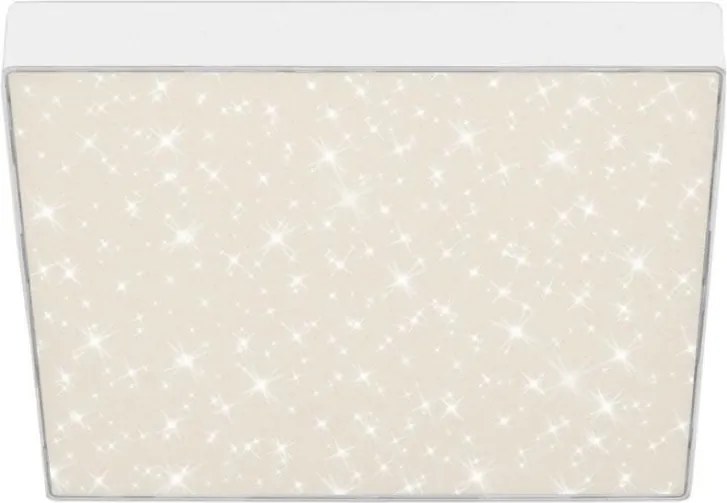 Plafoniera LED alb cu efect starlight STAR SKY 28x28cm