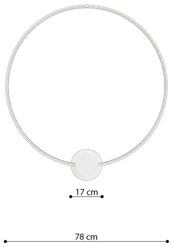 Plafonieră LED RIO LED/50W/230V CRI90 3000K d. 78 cm auriu Thoro TH.224