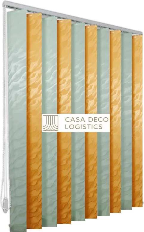 Jaluzele verticale BEATA 9605/9619 maro/verde deschis