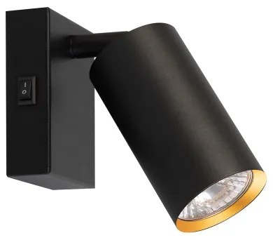 Brilagi - Spot LED de perete dimabil SELE 1xGU10/6W/230V negru/auriu