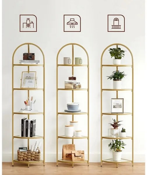 Bibliotecă GLASY aurie