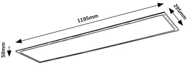 Panou LED aplicat ALMOND LED/40W/230V 4000K Rabalux 6909