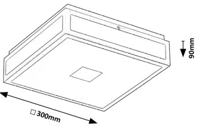 Rabalux 75031 - Plafonieră LED pentru baie ZOYA LED/18W/230V IP44 neagră