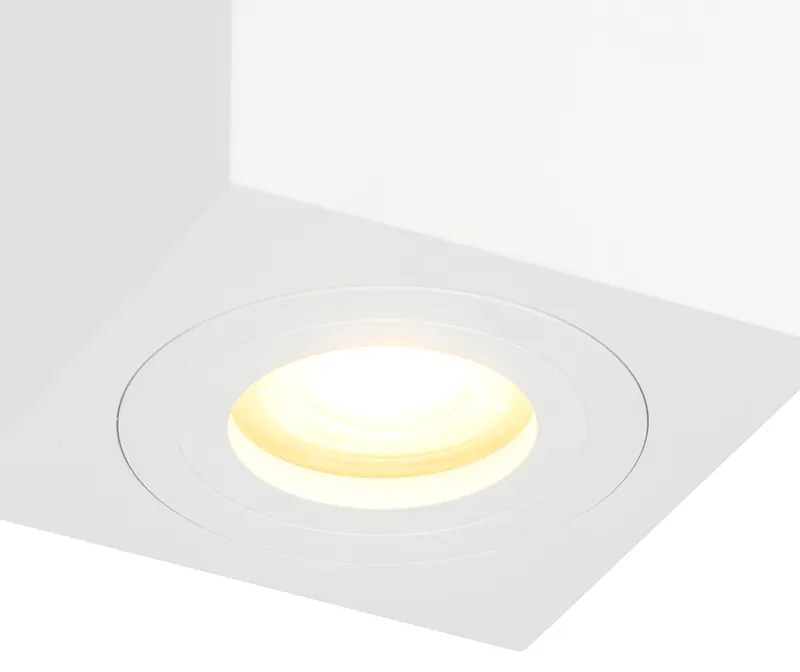 Spotlight modern pătrat pentru baie alb - Capa