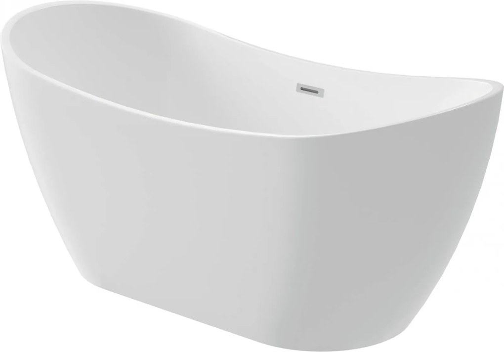 Cada baie freestanding, alba, 170x72 cm, ovala, Deante Arnika