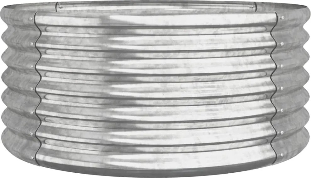 vidaXL Jardinieră argintiu 80x80x36 cm oțel galvanizat