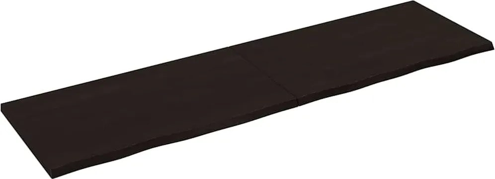 vidaXL Raft de perete maro închis lemn masiv stejar tratat