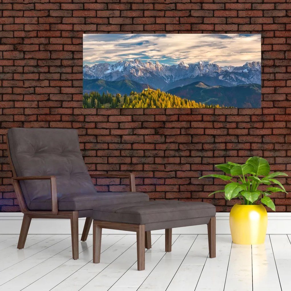 Tablou - panorama montană (120x50 cm)