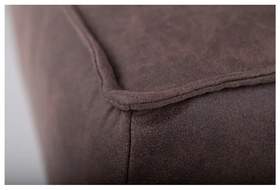 Taburet maro cu tapițerie din imitație de piele Copenhagen – Scandic