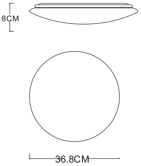 Globo 483888-24 - Plafonieră LED PIERRE 1xLED/24W/230V