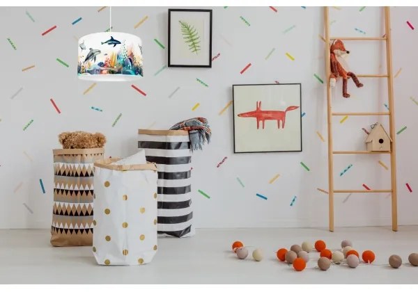 Lustră pentru copii OCEAN 1xE27/60W/230V