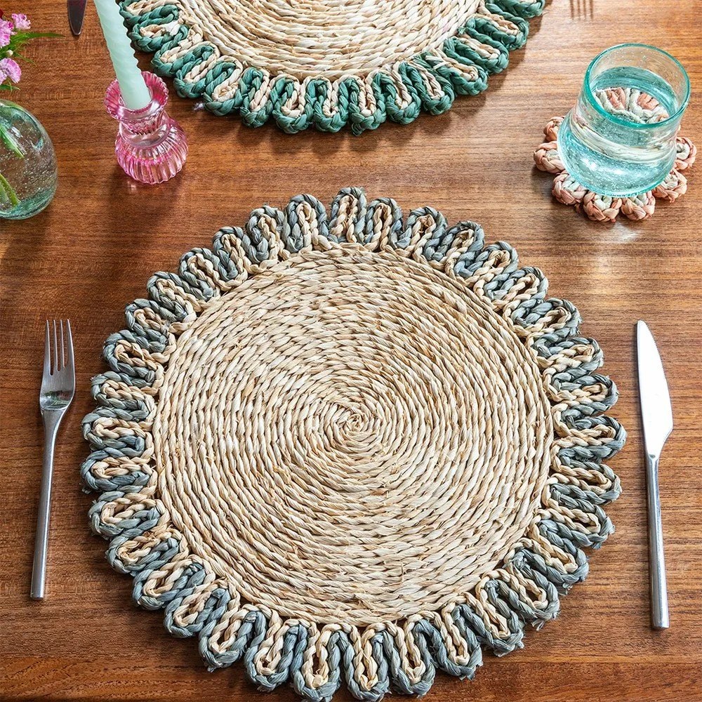 Suport pentru farfurii din coajă de porumb ø 38 cm Corn Husk – Rex London