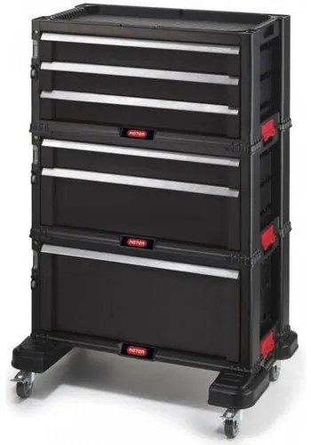 Keter Cabinet pe roți cu 6 sertare , negru