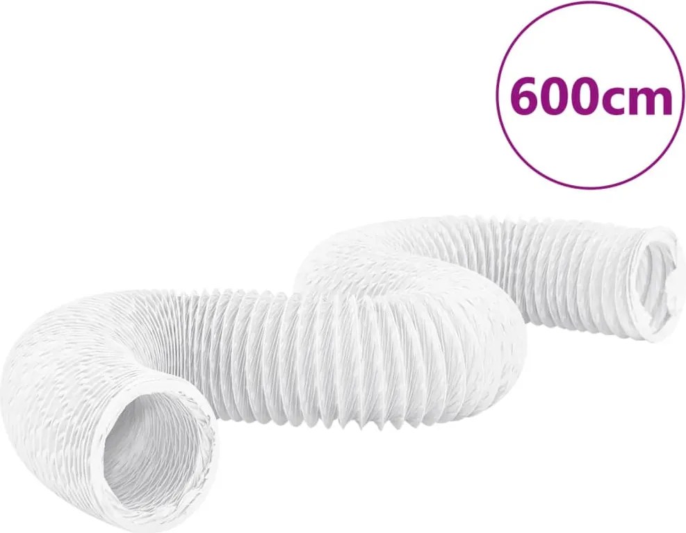 vidaXL Conductă de evacuare, 6 m, Ø20 cm, PVC
