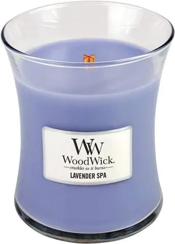 Lumânare parfumată WoodWick Levandă, 275 g, 60 ore