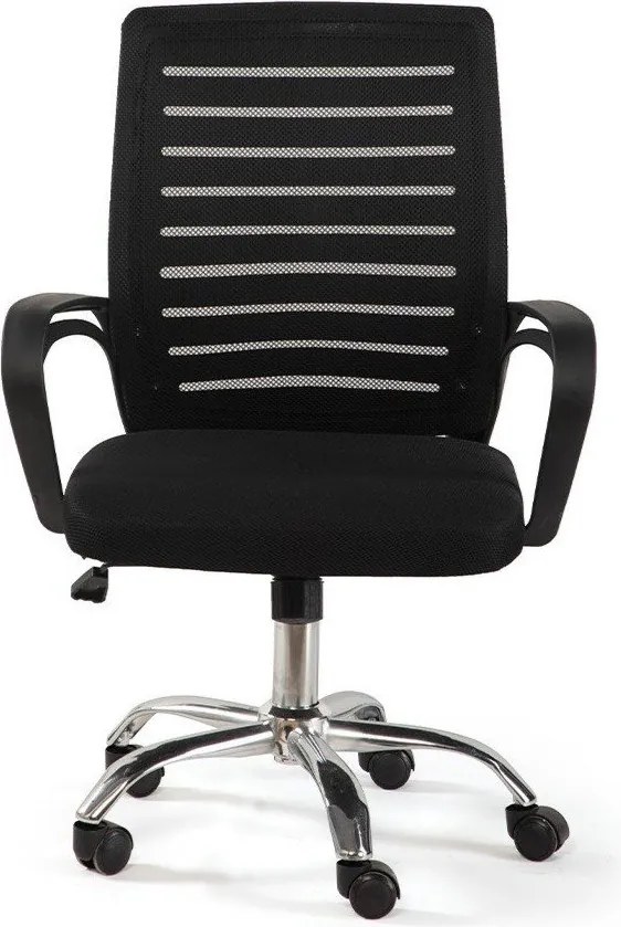 Scaun de birou negru tapițat Evon – Bonami Essentials