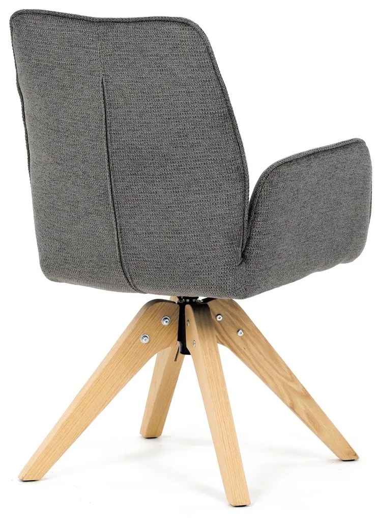 Scaun de sufragerie DCH-C2148 GREY2 cu materialimpermeabil