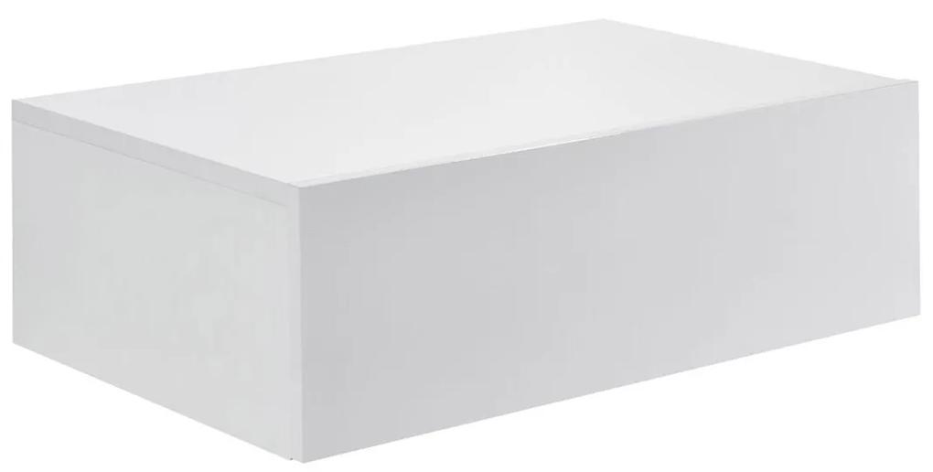 Noptiera montabila pe perete un sertar 46 x 30 x 15 cm PAL  alb mat