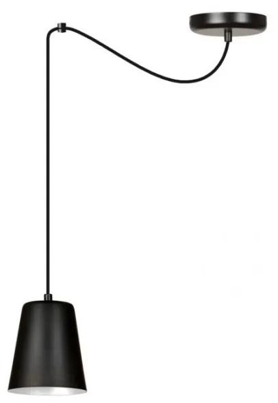 Pendul metalic design modern LINK 1 negru/alb