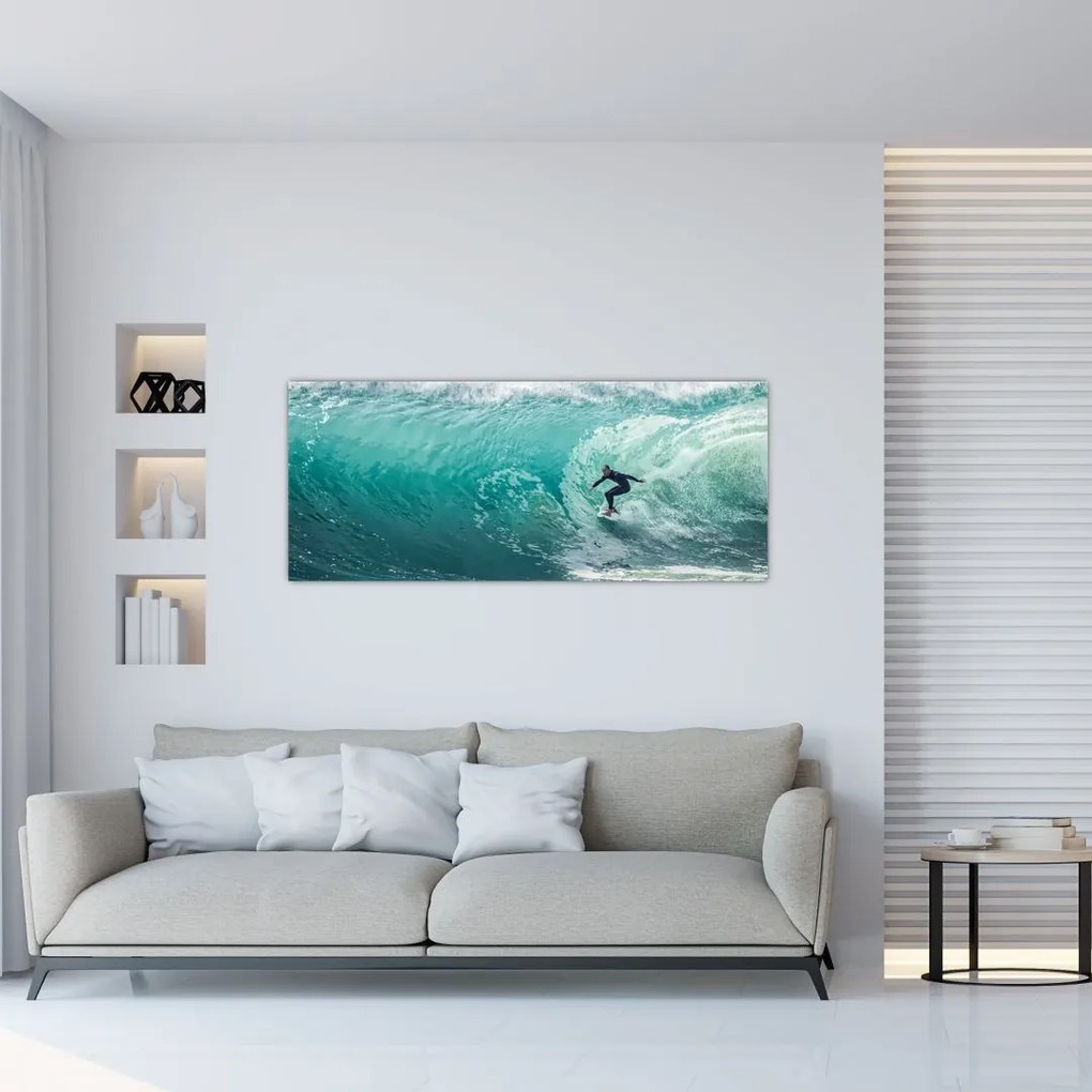 Tablou cu surferi (120x50 cm), în 40 de alte dimensiuni noi