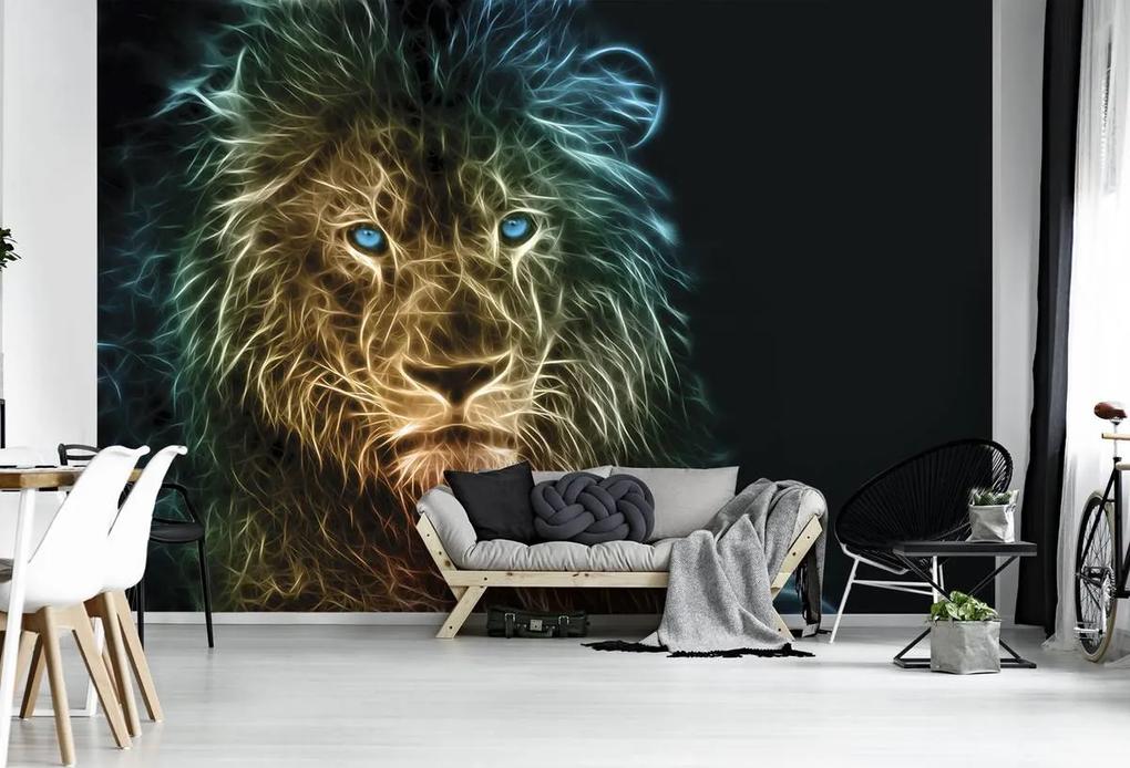Fototapet - Abstracție cu leu (152,5x104 cm), în 8 de alte dimensiuni noi