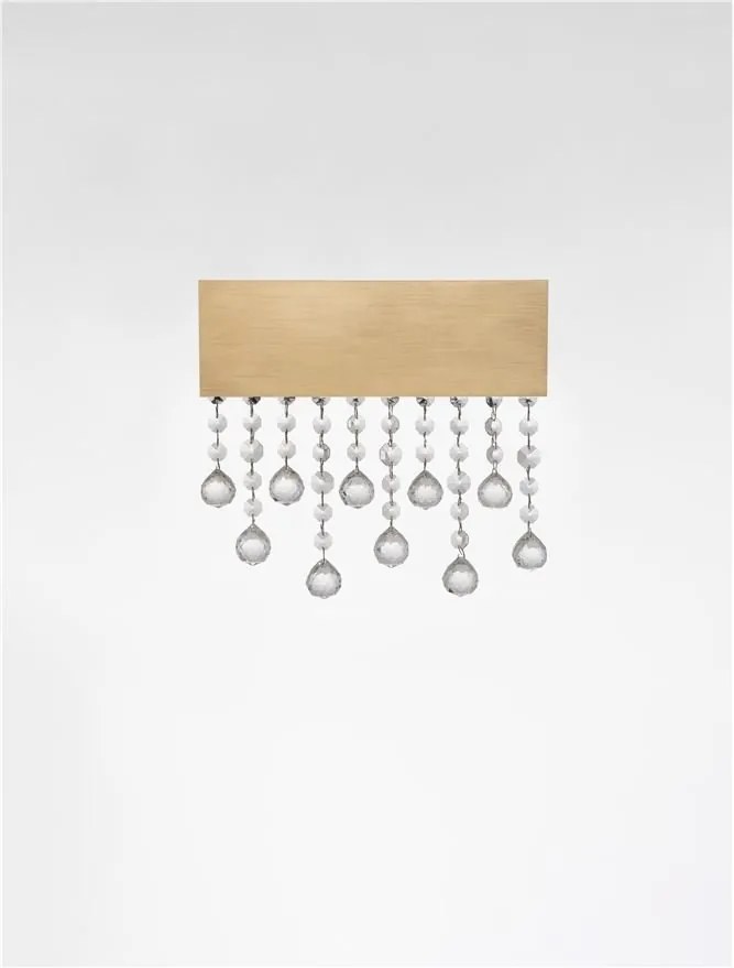 Aplica LED de perete stil elegant CRISTA aurie