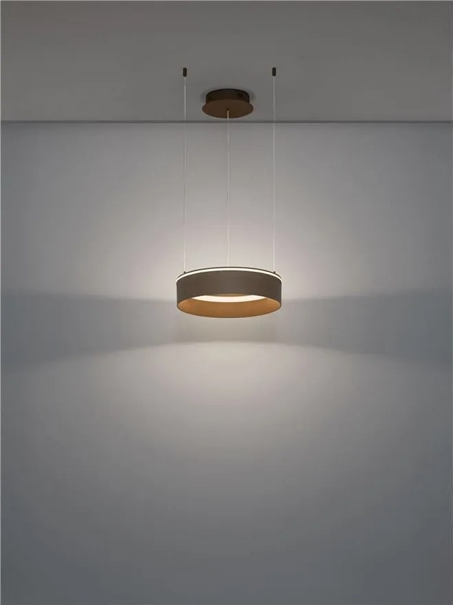 Lustra LED design circular OLIVIA bej D-40cm