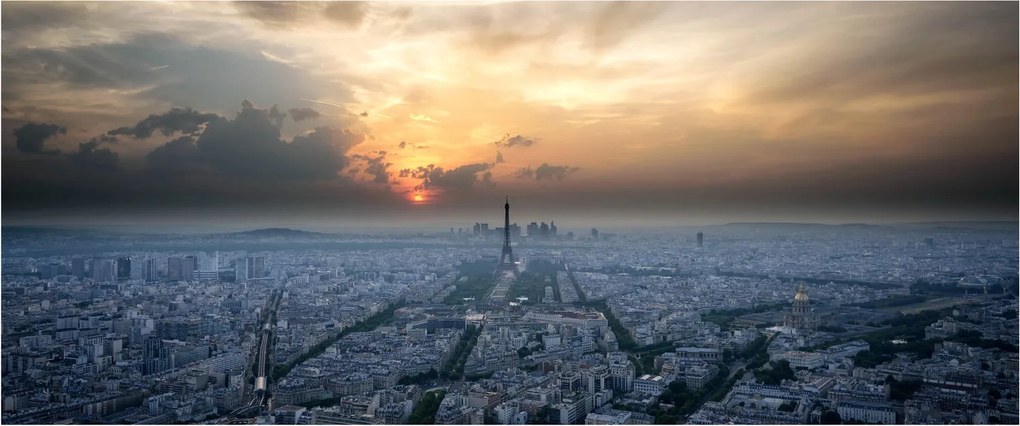 Tabloul - Paris din înâlțime (120x50 cm)