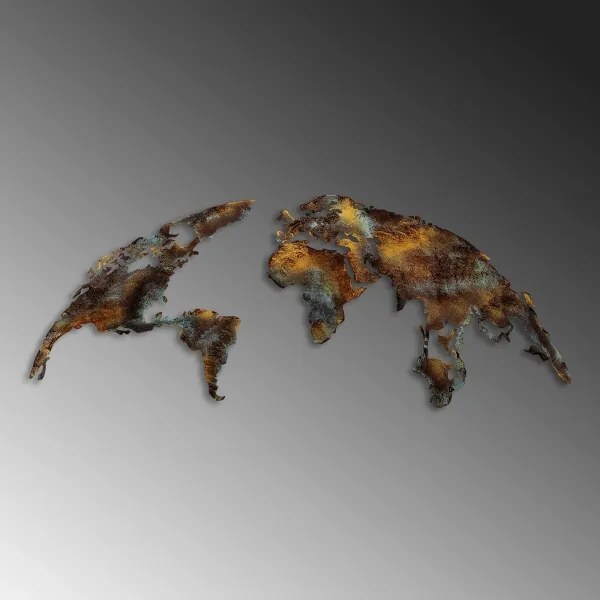 Decorațiune de perete 2 buc. metal planetă