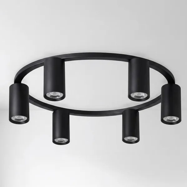Brilagi - Lampă de tavan LED RGBW dimabilă SELE 6xGU10/6,5W/230V neagră