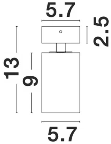 Aplica de perete / tavan cu spot directionabil design modern TOD alb