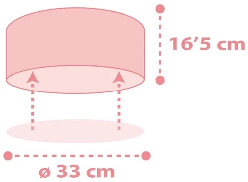 Plafonieră pentru copii STAR LIGHT 2xE27/60W/230V roz Dalber 82216S