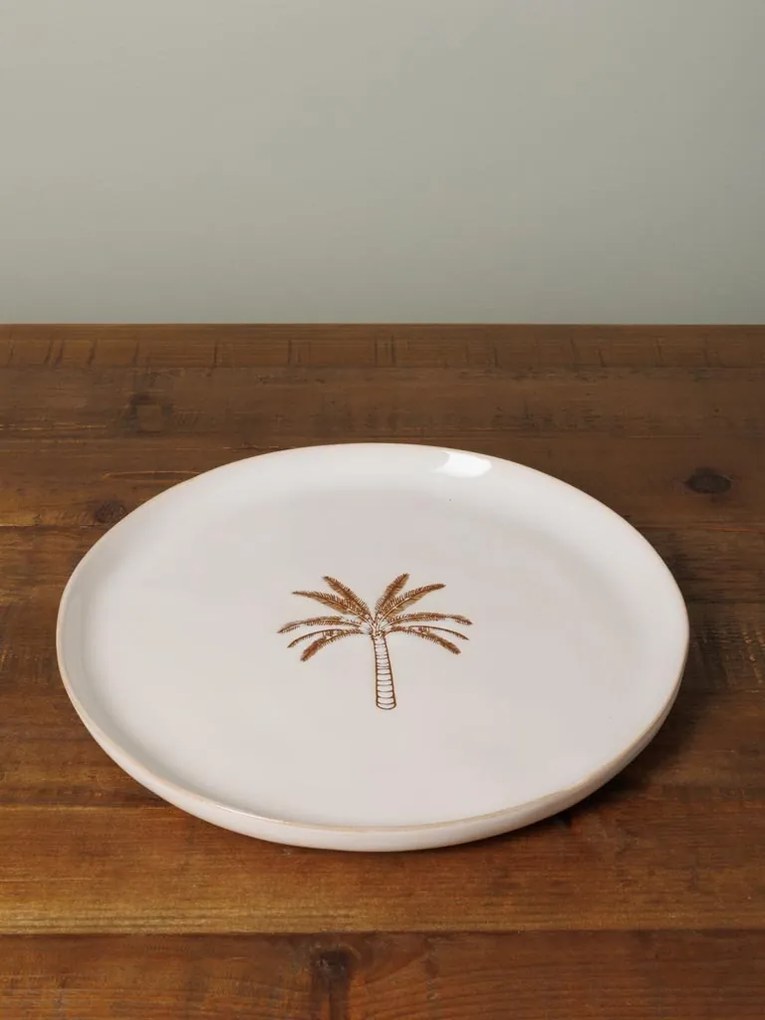Farfurie din ceramica D20 cm, Palmier