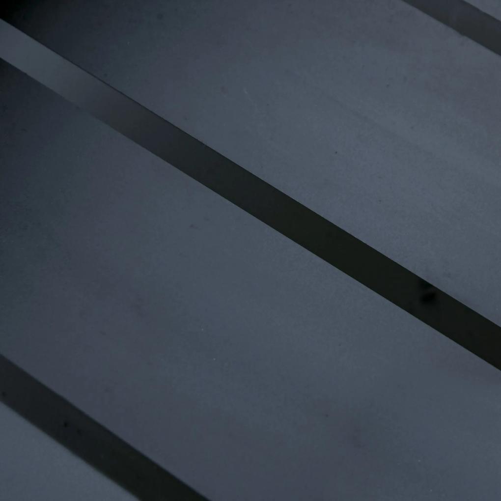 Outsunny Brazier de Grădină Portabil din Metal, Brazier în aer Liber cu Design Suspendat și Vatrai, 45x45x43cm, Negru