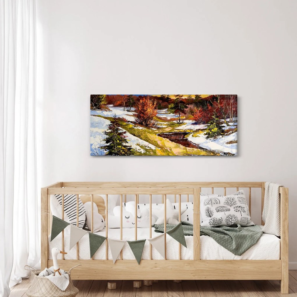 Tablou - Sosirea primăverii (120x50 cm)