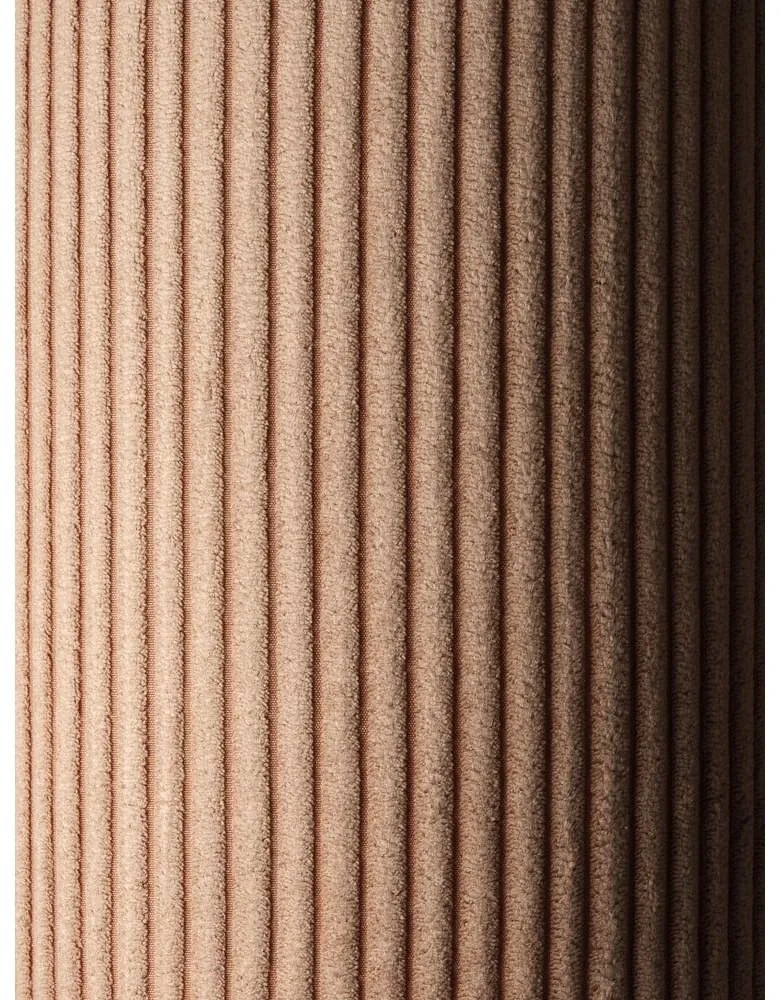 Fotoliu puf pentru copii maro cu tapițerie din catifea reiată Big Lounger – Wigiwama