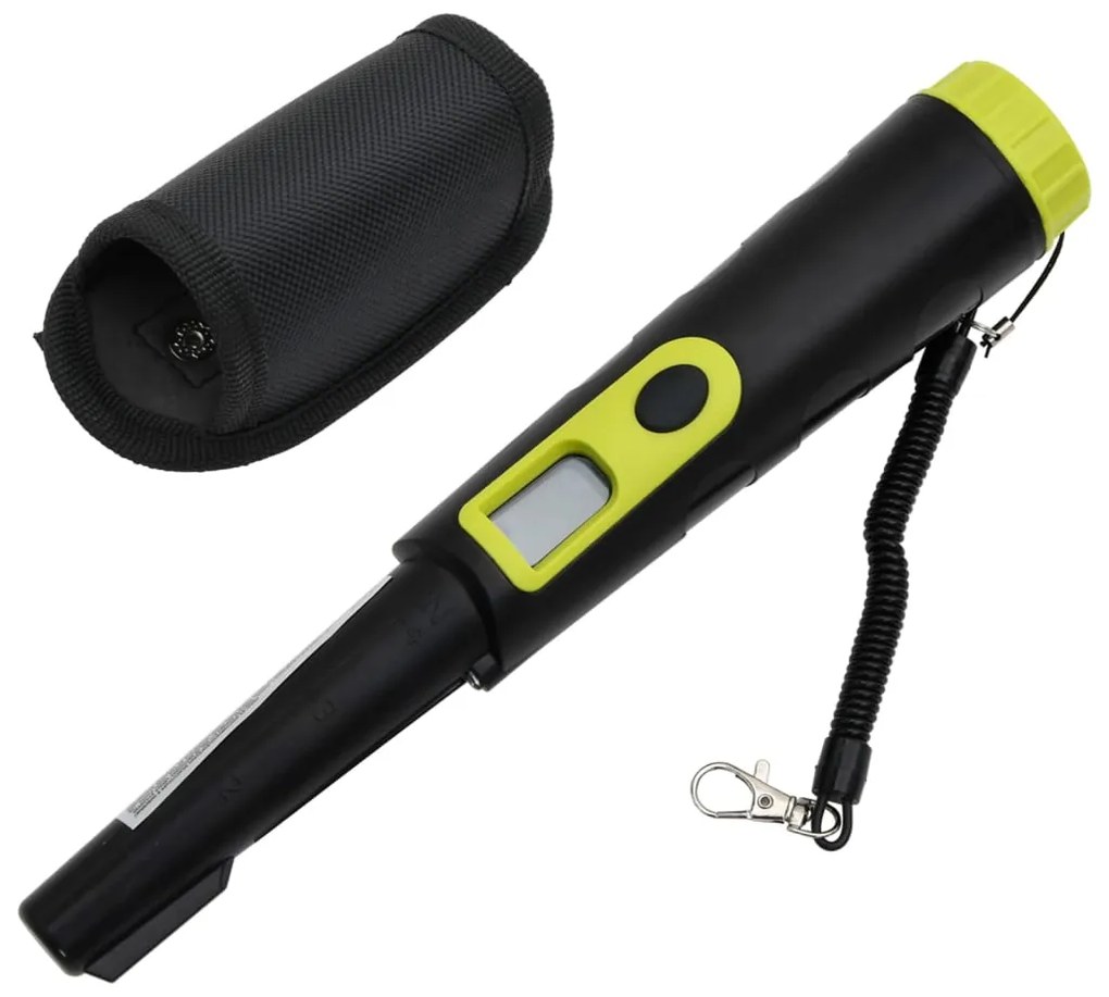 vidaXL Detector de metale reperare de precizie afișaj LCD negru/galben