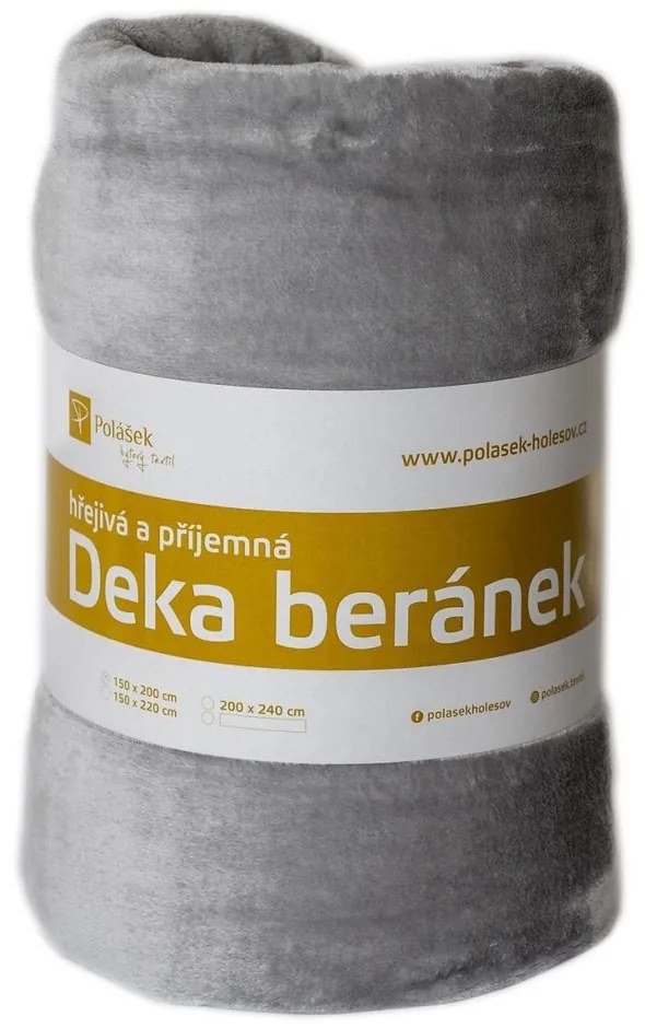 Pătură din microflanel cu imitație de mielușel