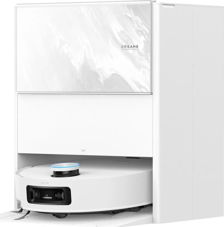 Aspirator robot Dreame Aqua 10 Ultra Track RLR81CE-WH, 25.000 Pa, 200 min, 3,5/4 l, Curatare uscata/umeda, Camere AI, VersaLift DToF, Curatare automata a mopului la 100°C, Alb