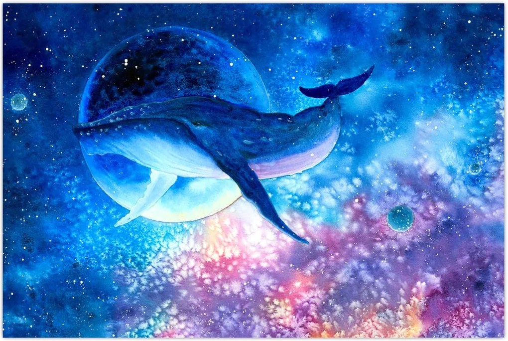 Tablou - Balena spațială (90x60 cm)