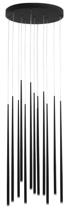 Lustra LED design modern minimalist 45cm Louise 12 black ZZ AZ3419