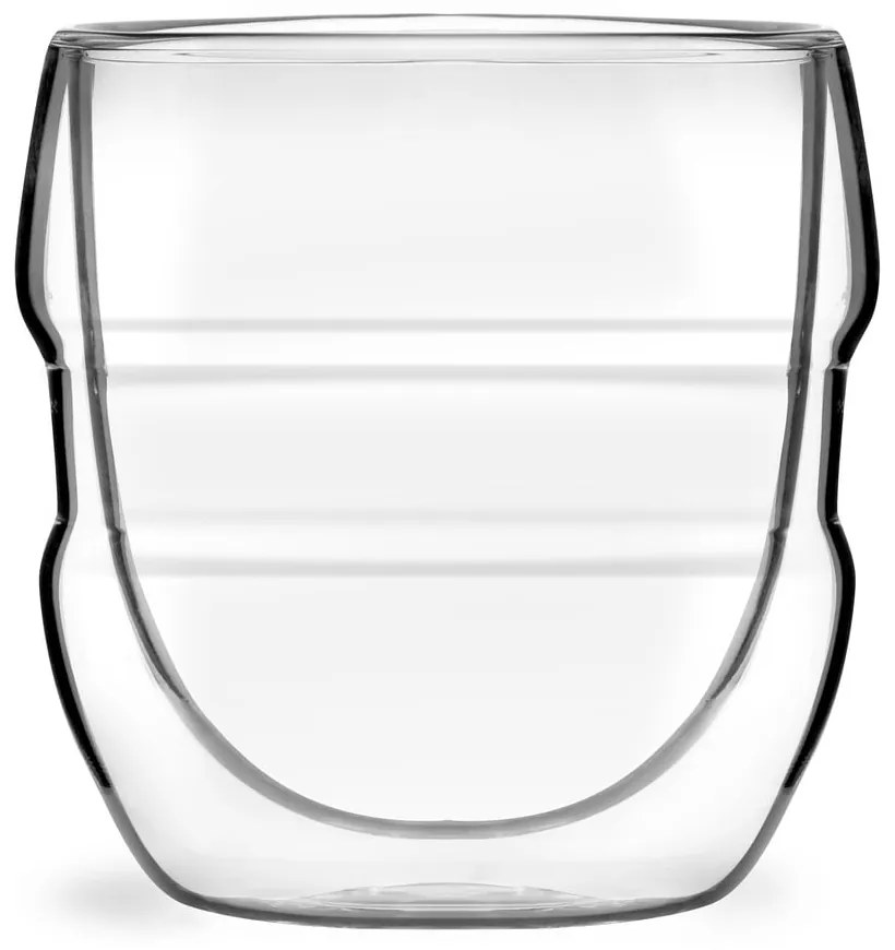 Set de 2 pahare cu pereți dubli Vialli Design Sferico, 250 ml