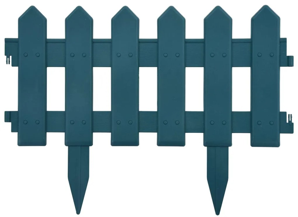 Borduri de gazon, 25 buc., verde, 10 m, PP