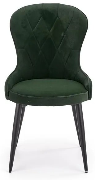 Set 6 scaune K366 velvet verde