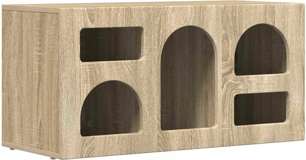 vidaXL Cabinet TV Stejar Sonoma 80 x 35 x 40 cm Lemn compozit