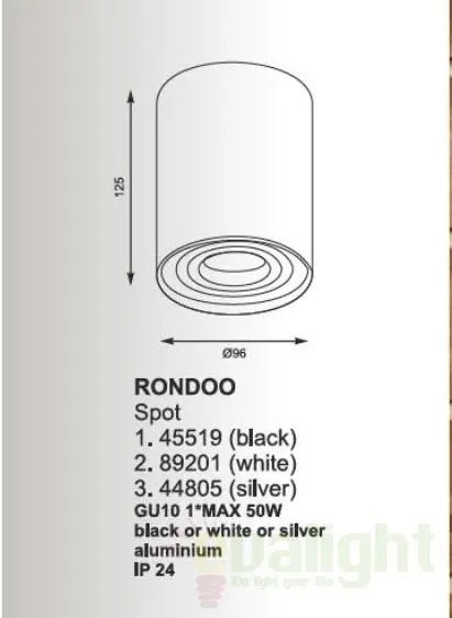 Spot modern aplicat Rondoo 89201